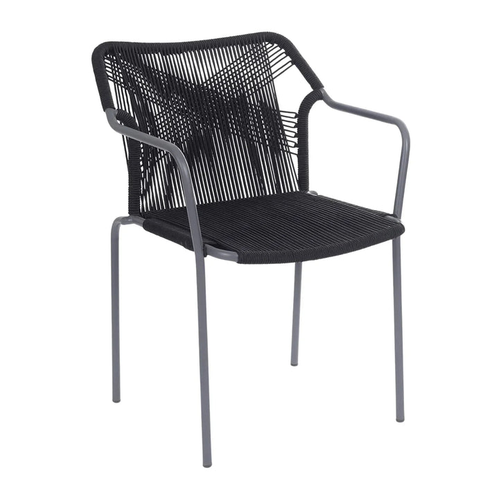 Evelina 3-Piece Outdoor Grey Rope Patio Set