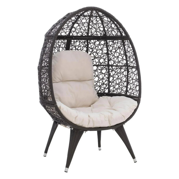 Yasira Outdoor All-Weather Wicker Egg Chair