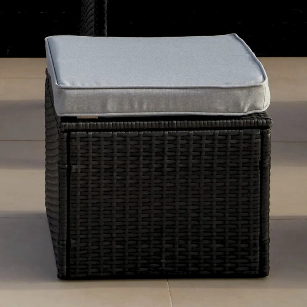 Paulina 6-Piece All-Weather Wicker Patio Furniture Set (Black/Grey)