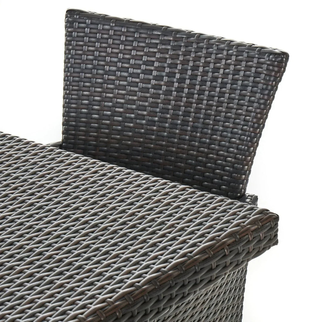 Ojasvi 9-Piece Outdoor Rattan Wicker Square Dining Set
