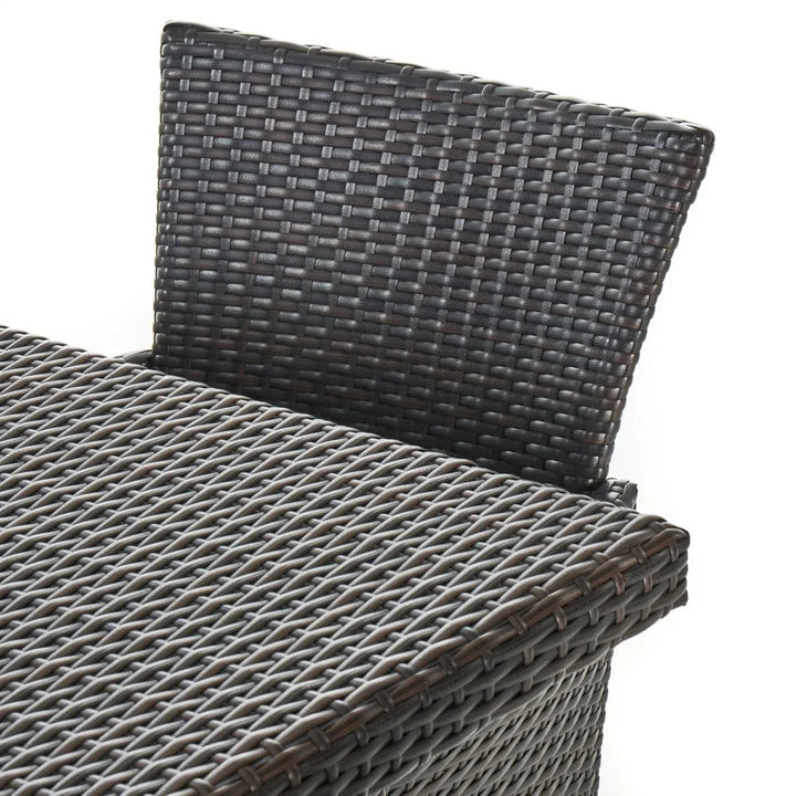 Ojasvi 9-Piece Outdoor Rattan Wicker Square Dining Set