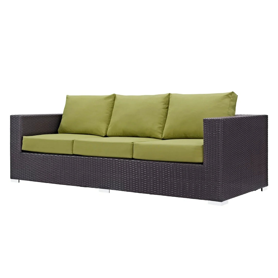 Tamara Outdoor All-Weather Wicker 3-Seater Sofa