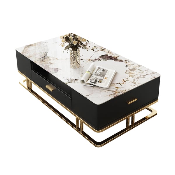 Poorvi Designer Rectangular Centre Table With 3 Drawers
