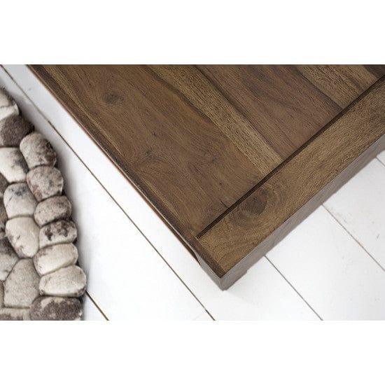 Providence Solid Sheesham Wood Tv Unit | Coffee Table In Walnut Finish