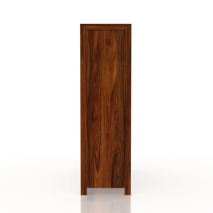 Rafaela Solid Sheesham Wood Dual Wardrobe/Almirah