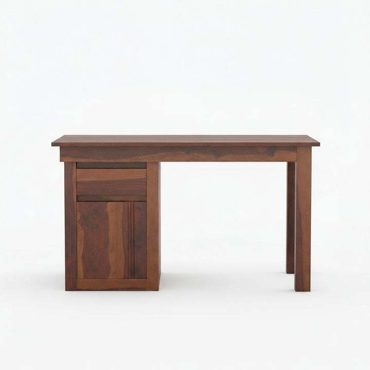 Abril sheesham wood study with drawer and storage