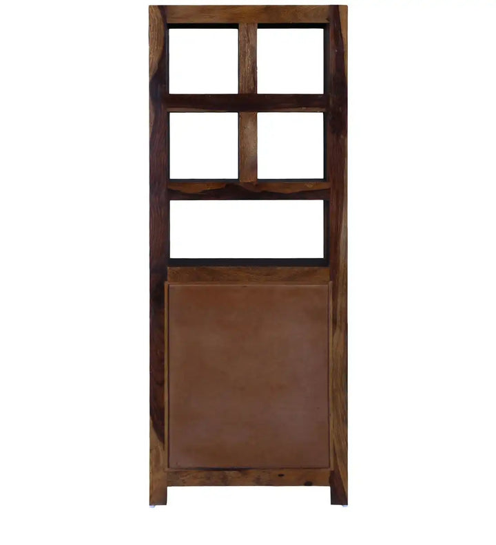 Rosa Acro Solid Sheesham Wood Book Shelf with Study Tables
