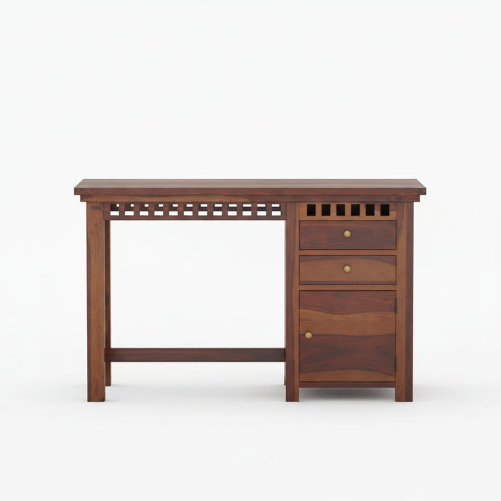 Adela Sheesham Wood study with drawer and storage