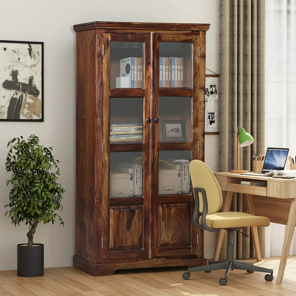 Alicia Solid Wood Bookshelf