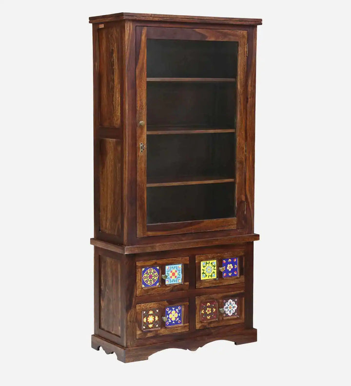 Amanda Contemporary Sheesham Wood Bookcase