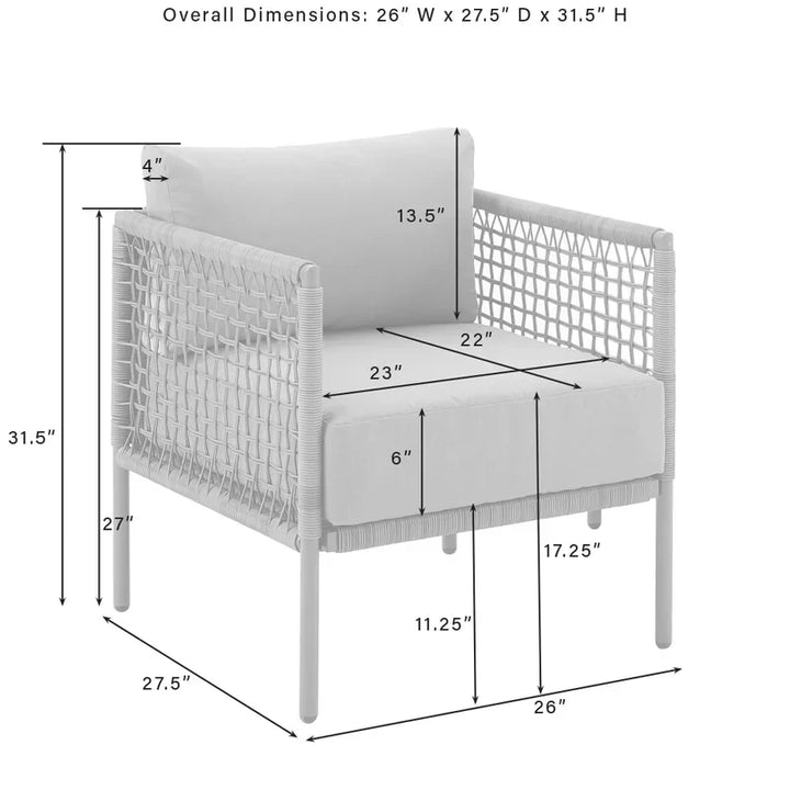 Zita  Outdoor Sofa Set 2 Seater, 2 Single seater and 1 Center Table (Light Brown) Braided & Rope