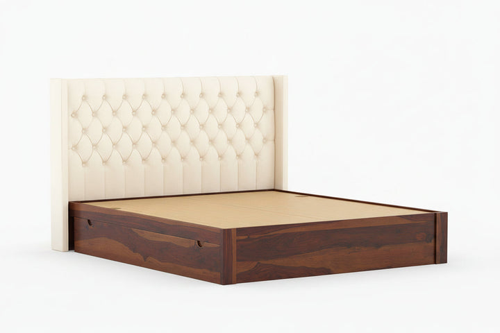 Aristeo Sheesham wood Drawer Storage Bed - King Size