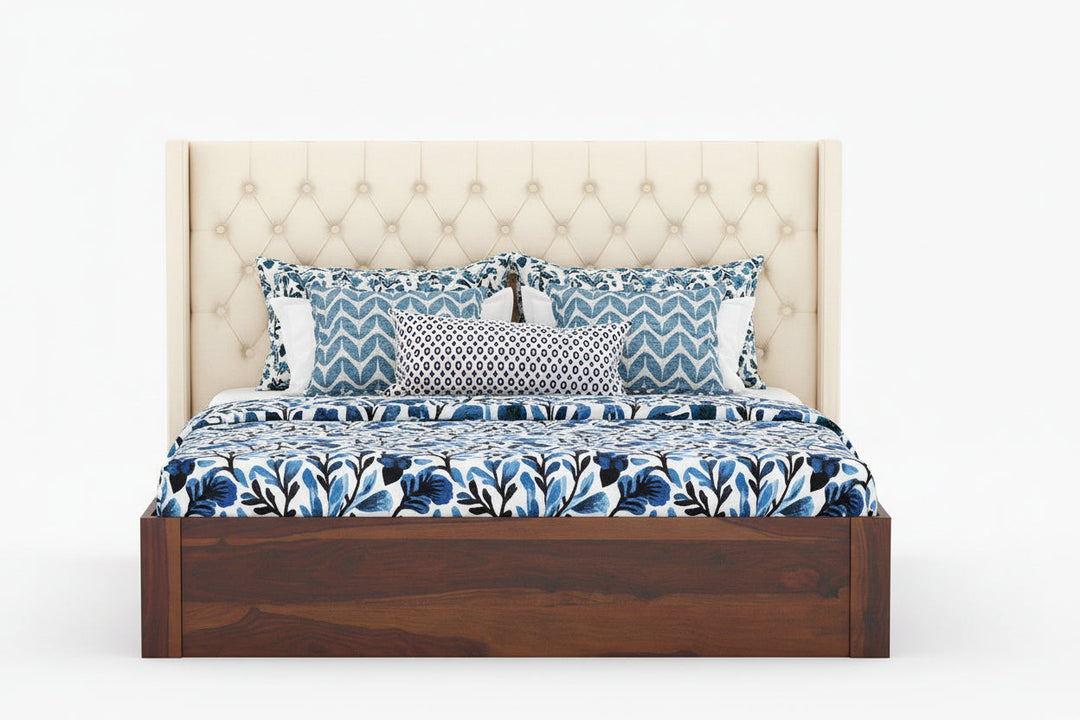 Aristeo Sheesham wood Drawer Storage Bed - King Size