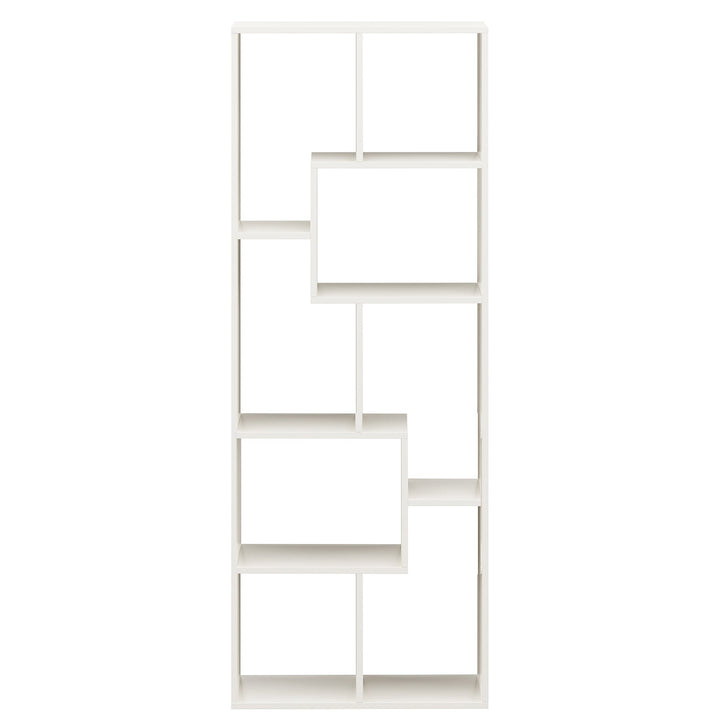 Isha Corner Bookshelf Rack – Home Library & Office Storage (White)