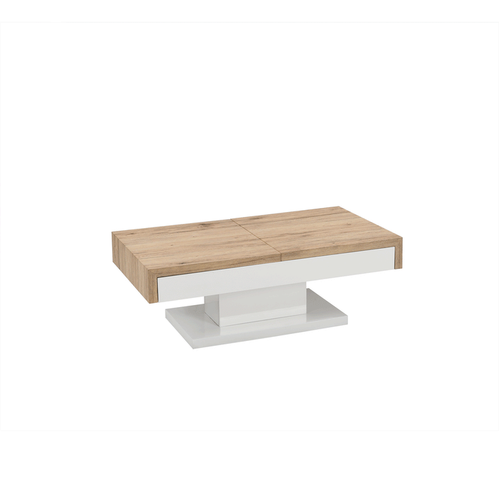 Naila Two Block Sliding Storage Coffee Table for Living Room