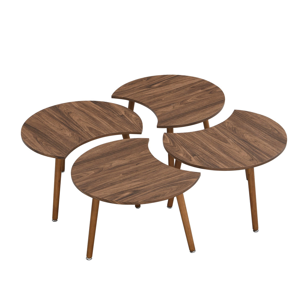 Monza 4-in-1 Walnut Effect Coffee Table Coffee Tables & Nesting Tables