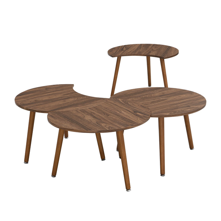 Monza 4-in-1 Walnut Effect Coffee Table Coffee Tables & Nesting Tables