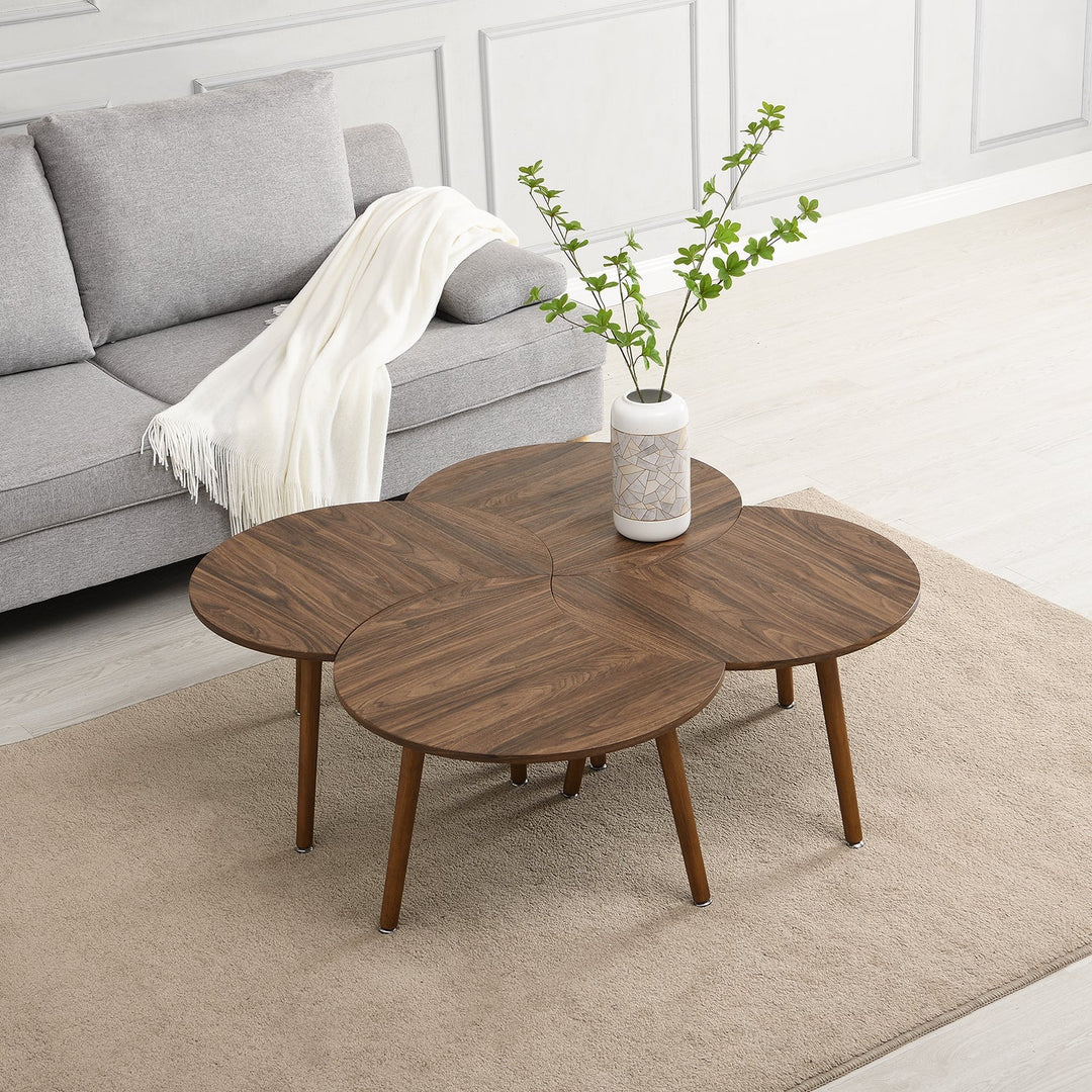 Monza 4-in-1 Walnut Effect Coffee Table Coffee Tables & Nesting Tables