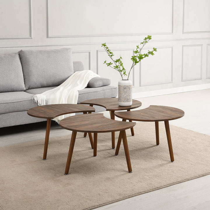 Monza 4-in-1 Walnut Effect Coffee Table Coffee Tables & Nesting Tables