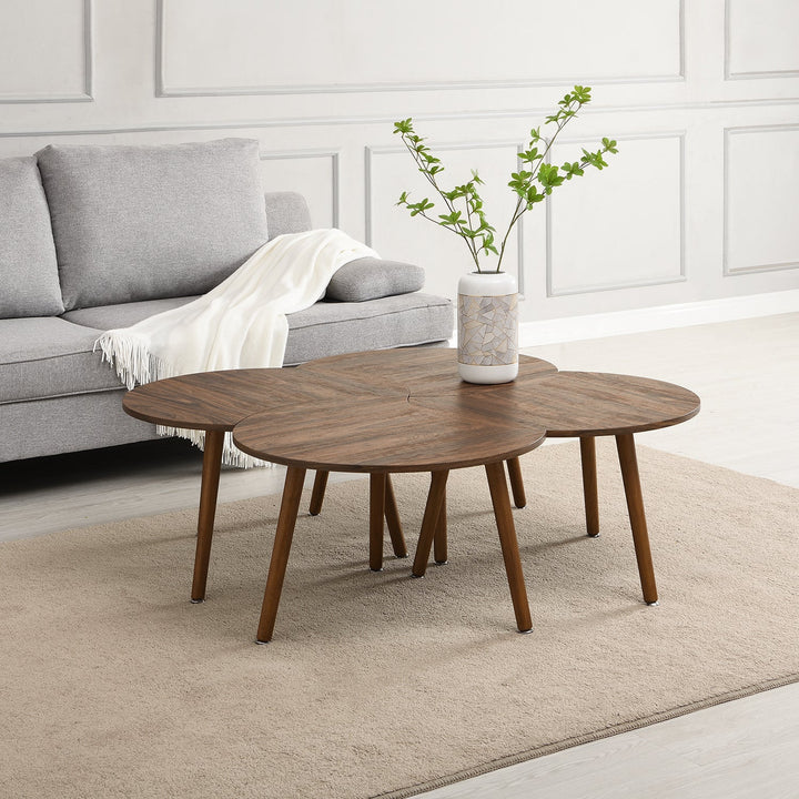 Monza 4-in-1 Walnut Effect Coffee Table Coffee Tables & Nesting Tables
