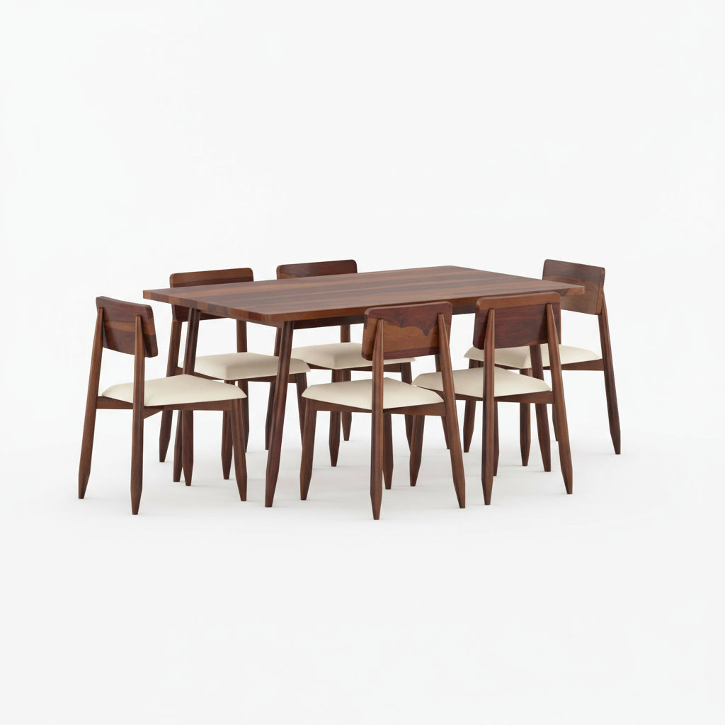 Blanca Sheesham Wood Dining Table Set