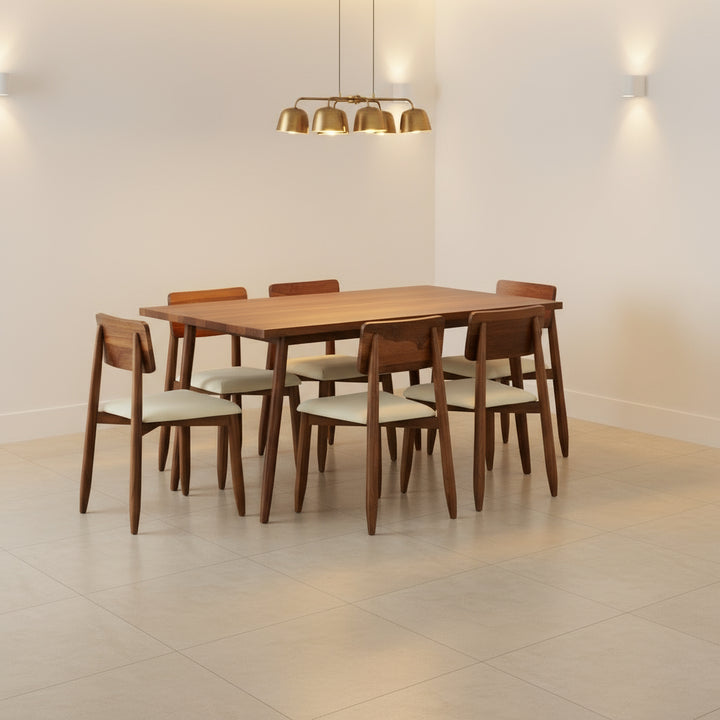 Blanca Sheesham Wood Dining Table Set
