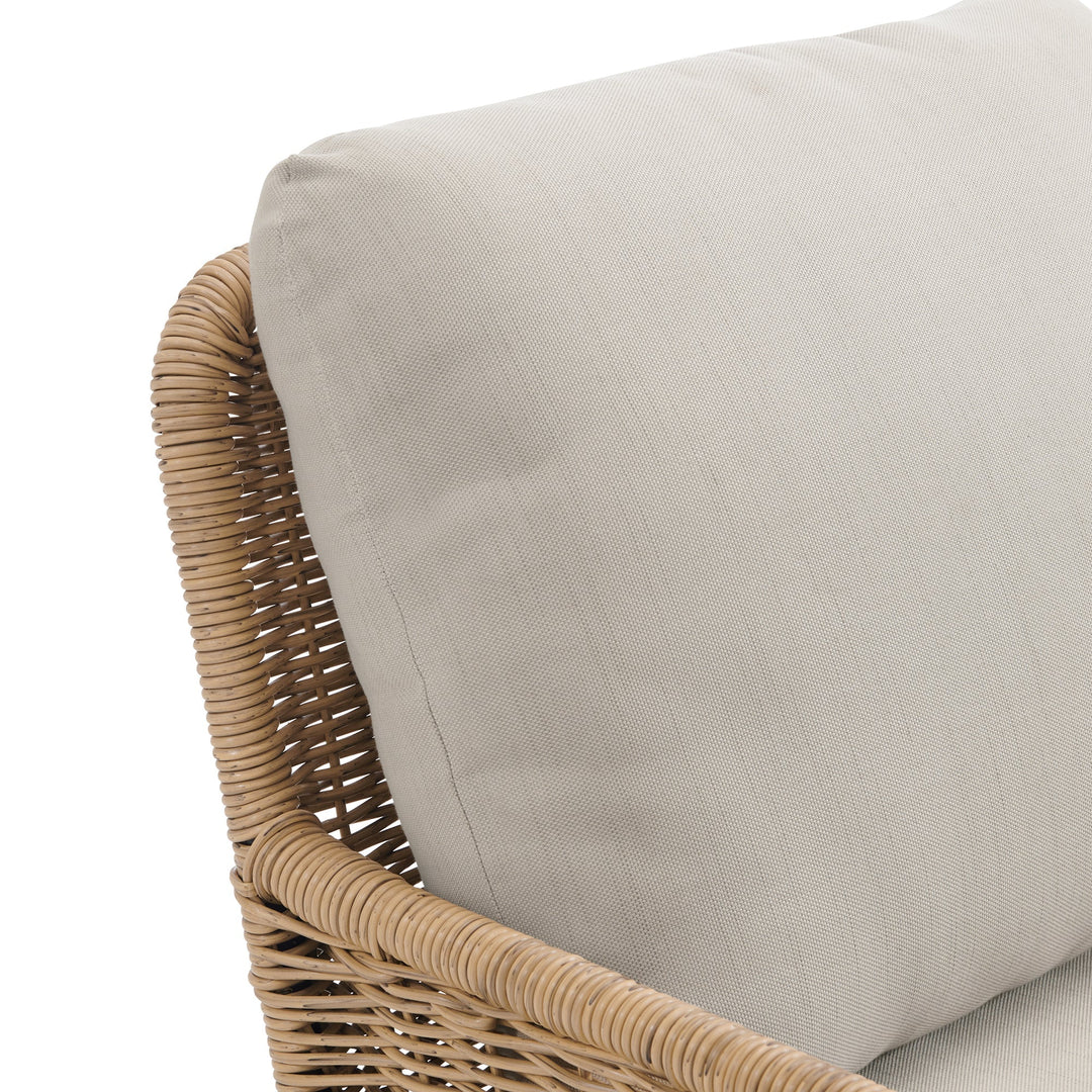 Eloise Outdoor Garden Balcony Sofa Set 2 Seater, 2 Single seater and 1 Center Table Set (Tan)