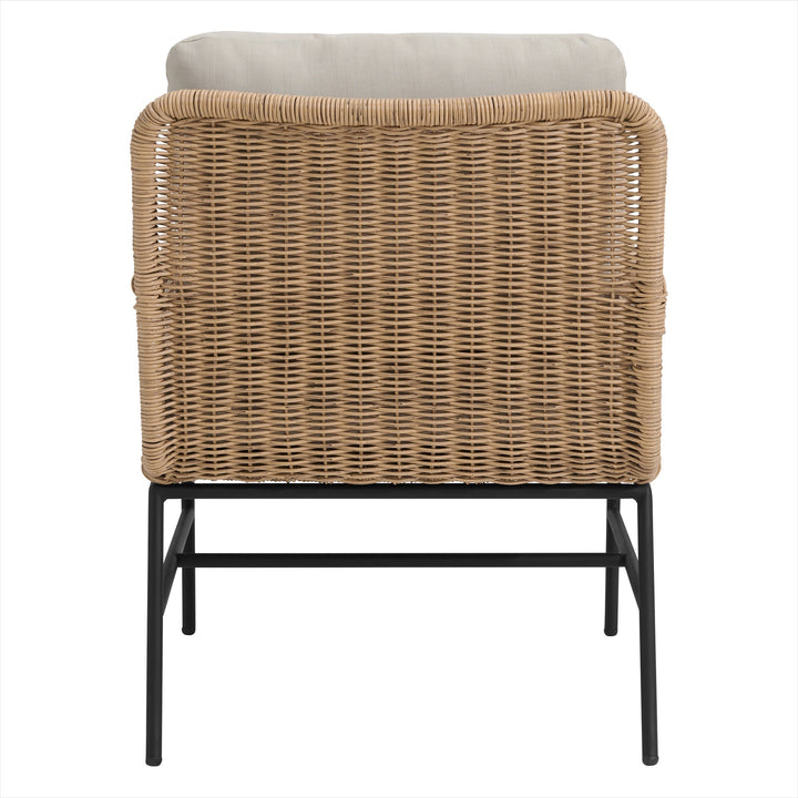 Eloise Outdoor Garden Balcony Sofa Set 2 Seater, 2 Single seater and 1 Center Table Set (Tan)