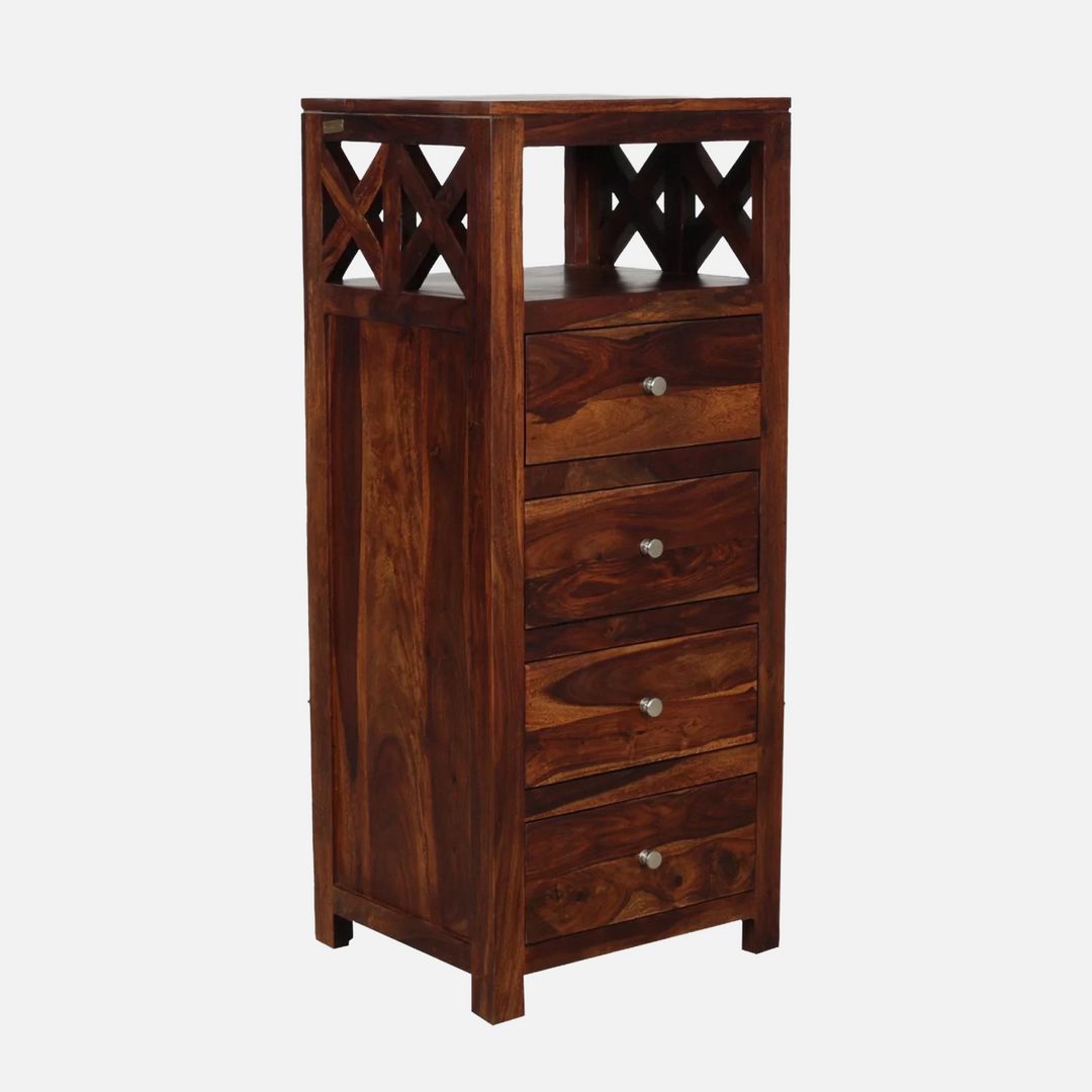 Marisol sheesham wood chest of drawers