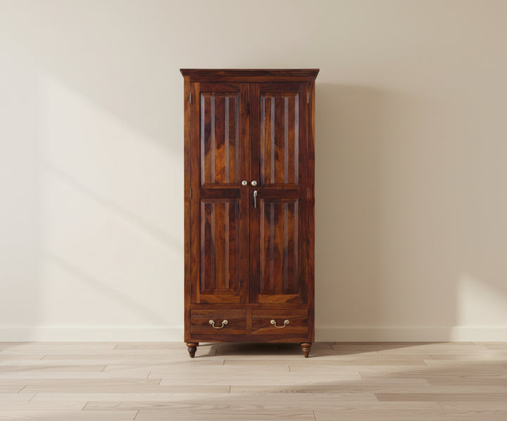 Calgary Solid Wood Two Doors Wardrobe
