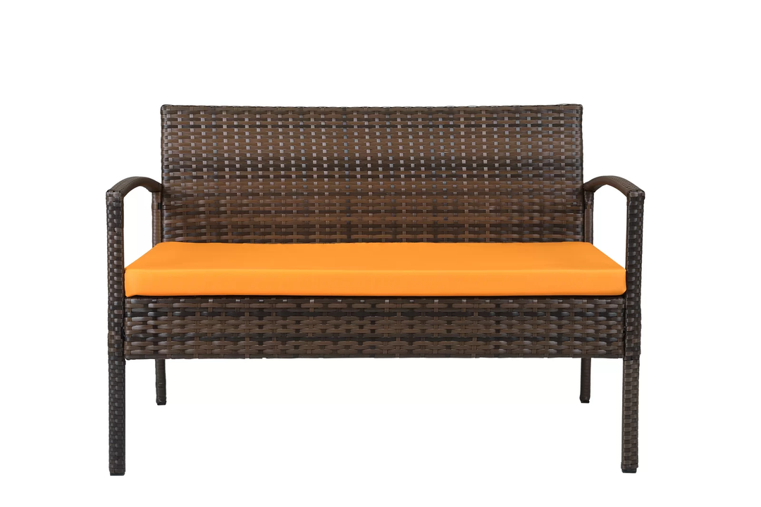 Clone Outdoor Sofa Set 2 Seater , 2 Single seater and 1 Center Table Set (Brown)