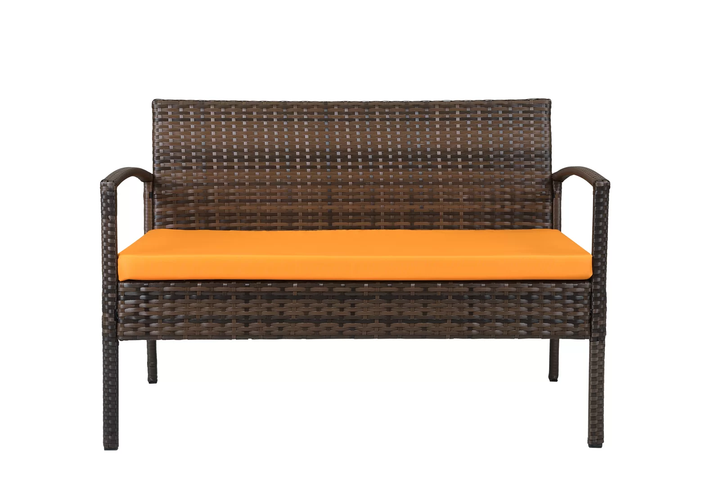 Clone Outdoor Sofa Set 2 Seater , 2 Single seater and 1 Center Table Set (Brown)