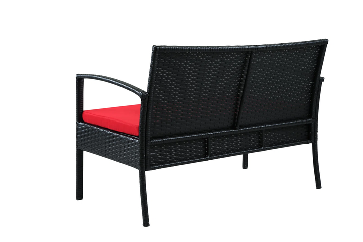 Aver Outdoor Sofa Set 2 Seater , 2 Single seater and 1 Center Table Set (Black)