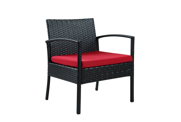 Aver Outdoor Sofa Set 2 Seater , 2 Single seater and 1 Center Table Set (Black)