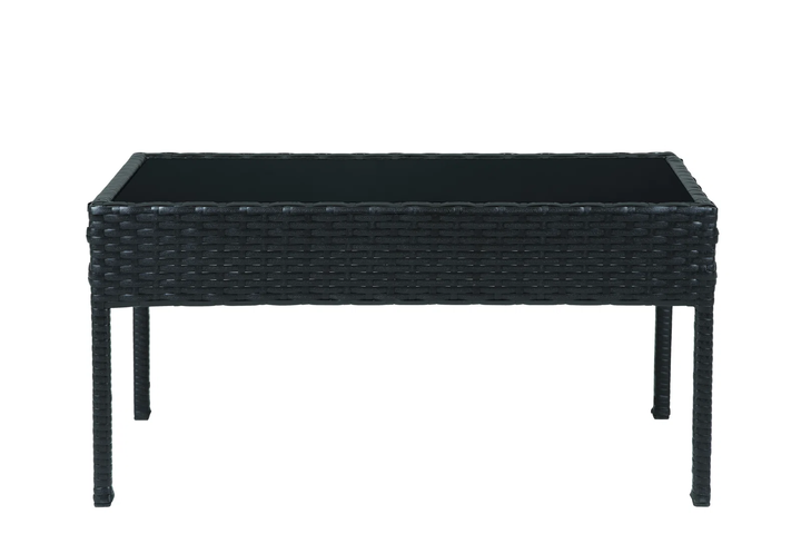 Aver Outdoor Sofa Set 2 Seater , 2 Single seater and 1 Center Table Set (Black)