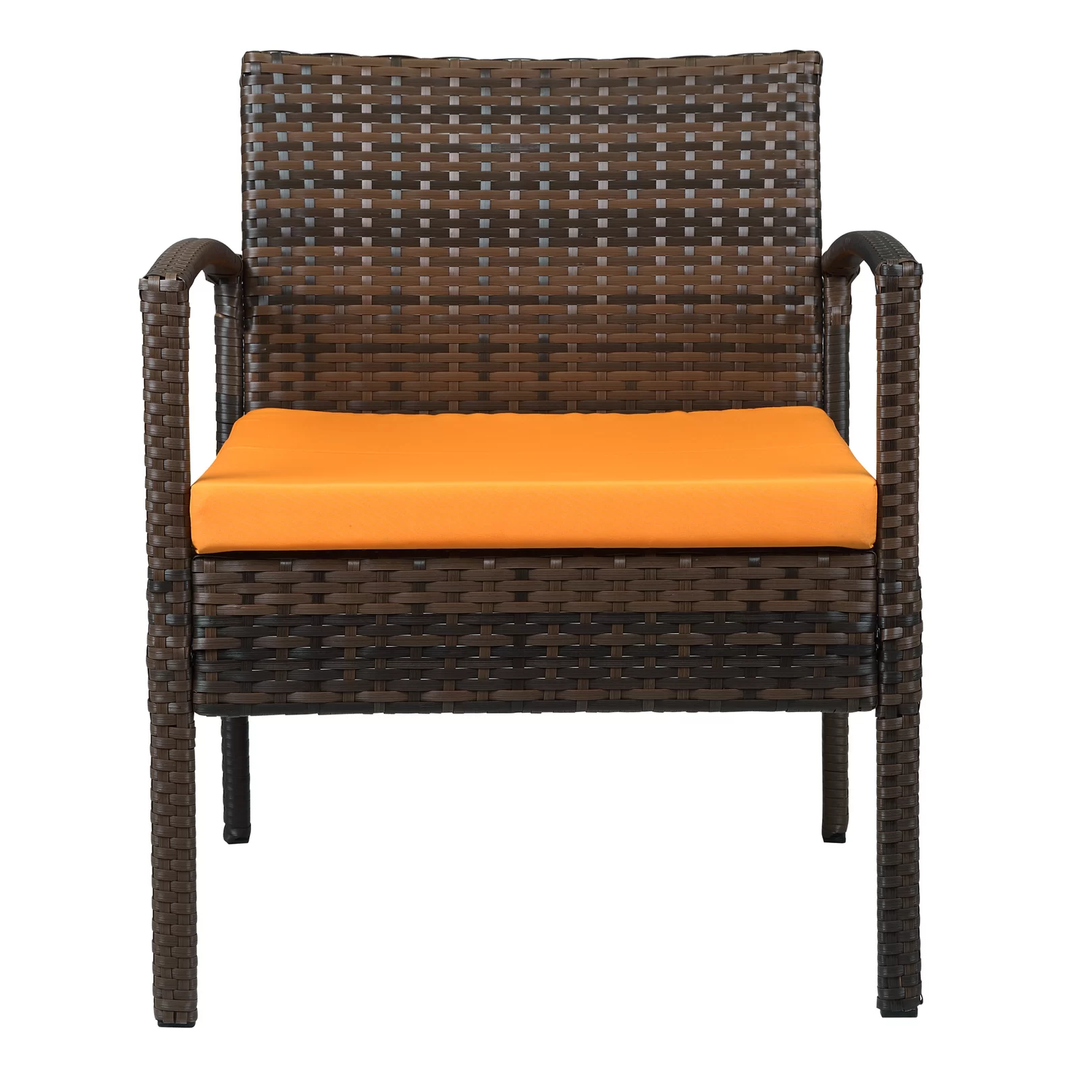 Clone Outdoor Sofa Set 2 Seater , 2 Single seater and 1 Center Table Set (Brown)