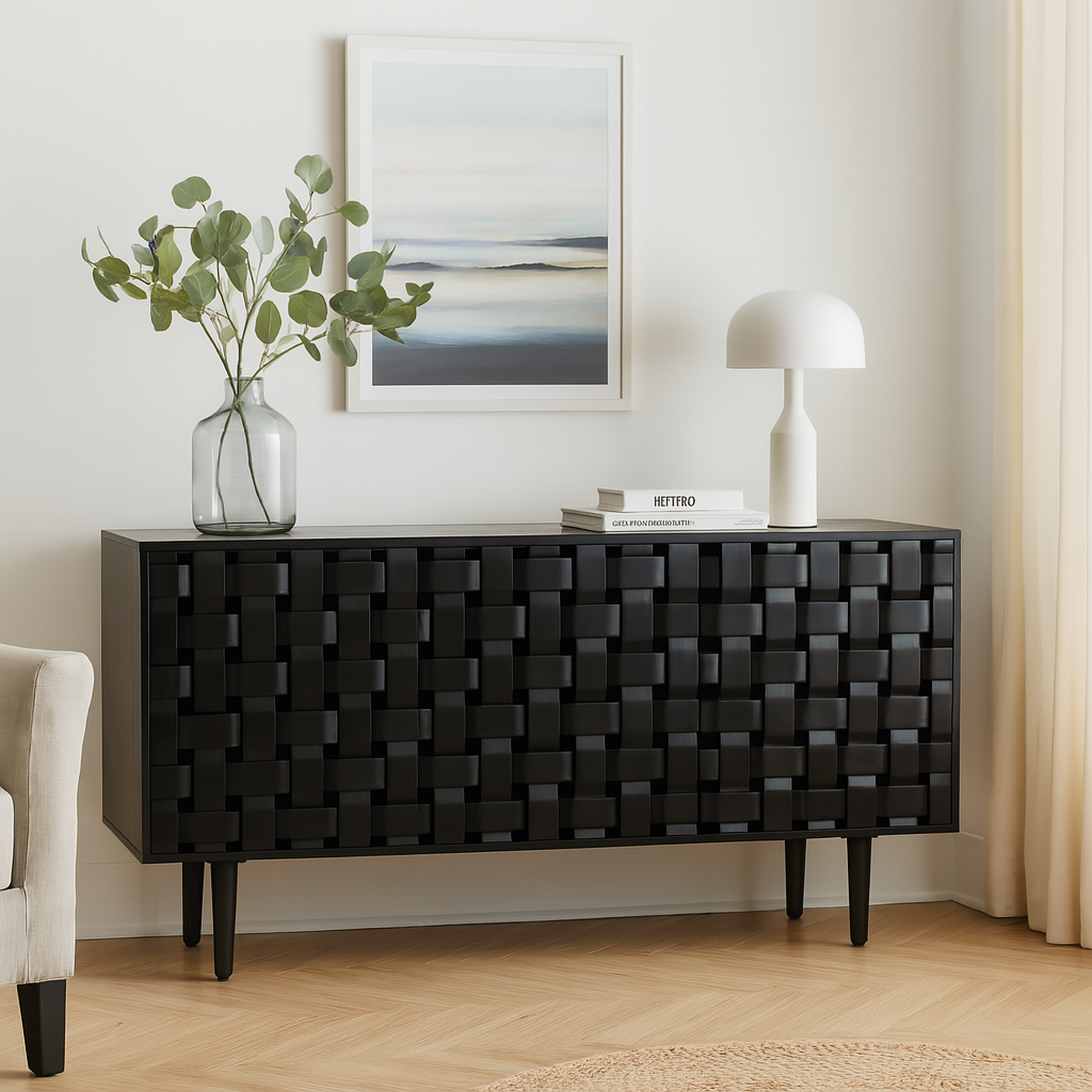Alejandra Woven Wooden 60" Sideboard