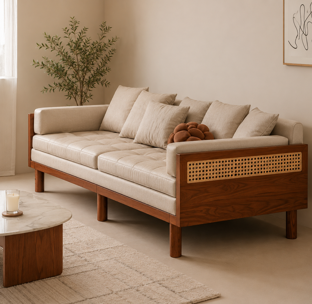 Anastasia Pull Out Multifunction Solid Wood Frame Sofa Bed - SOFA BED