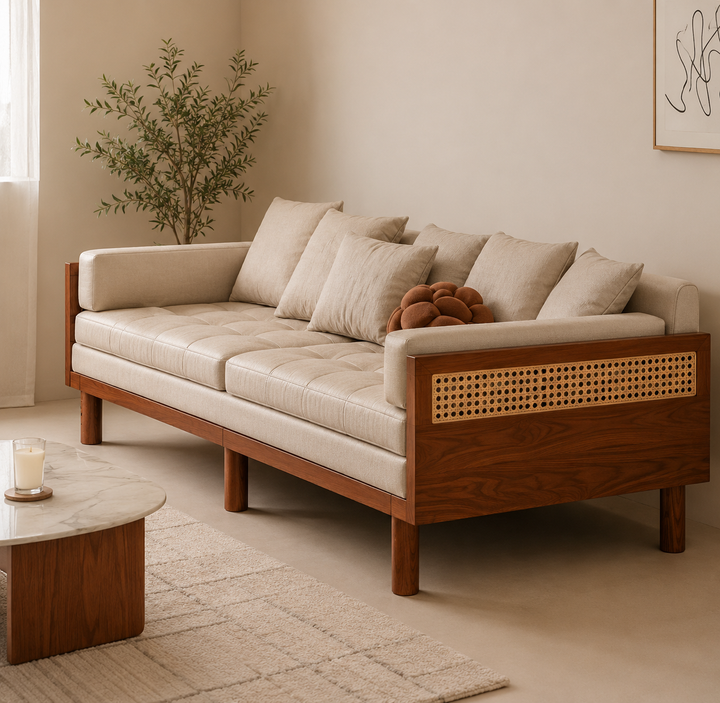 Anastasia Pull Out Multifunction Solid Wood Frame Sofa Bed - SOFA BED
