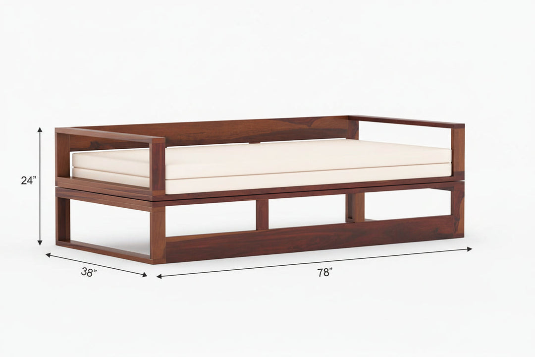 Chauanh Sheesham Wood Sofa Cum Bed King size