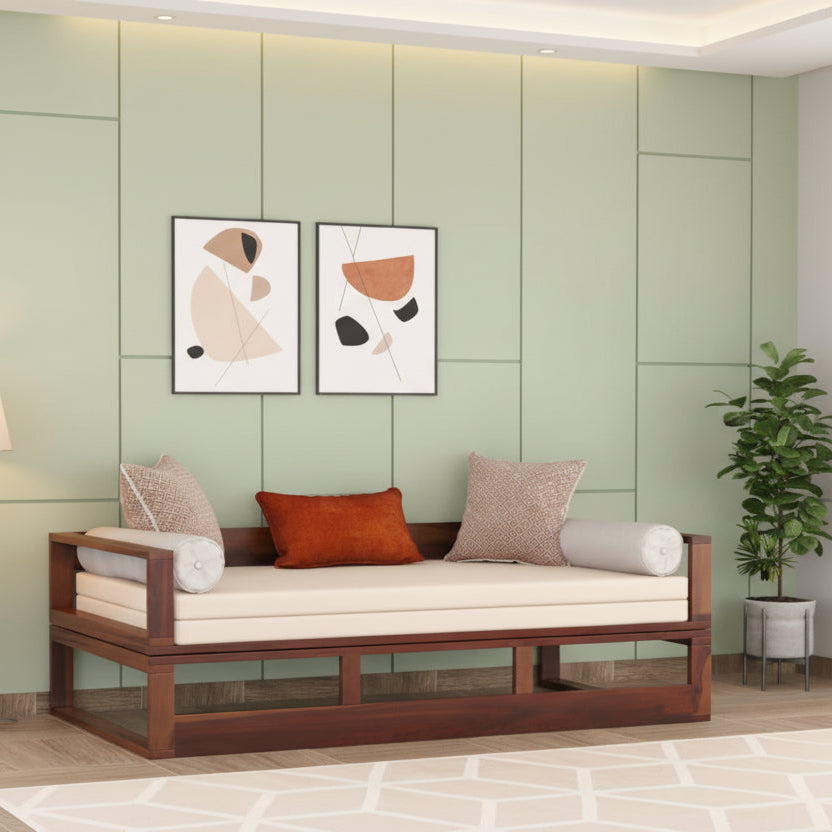Chauanh Sheesham Wood Sofa Cum Bed King size