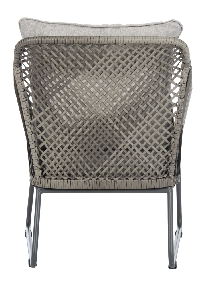 Aadhan Outdoor Patio Seating Set 2 Chairs and 1 Table Set (Grey)