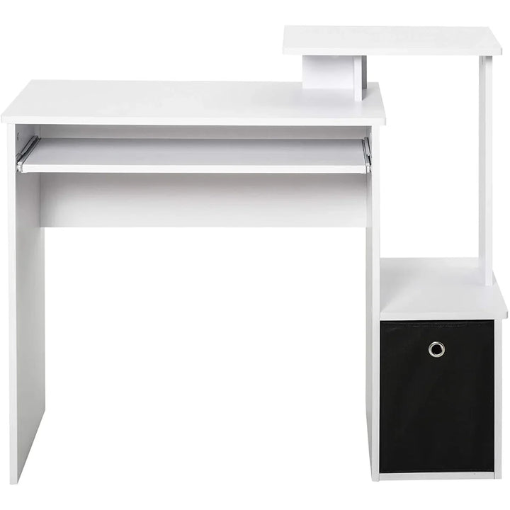 OmkarWood Cravens Compact Engineered Wood Study Table with Multi-Tier Storage