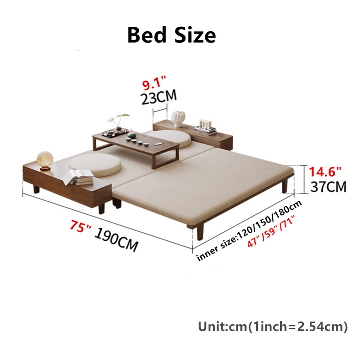 Zen Transform Sofa Bed with Chabudai Table FURNITURE
