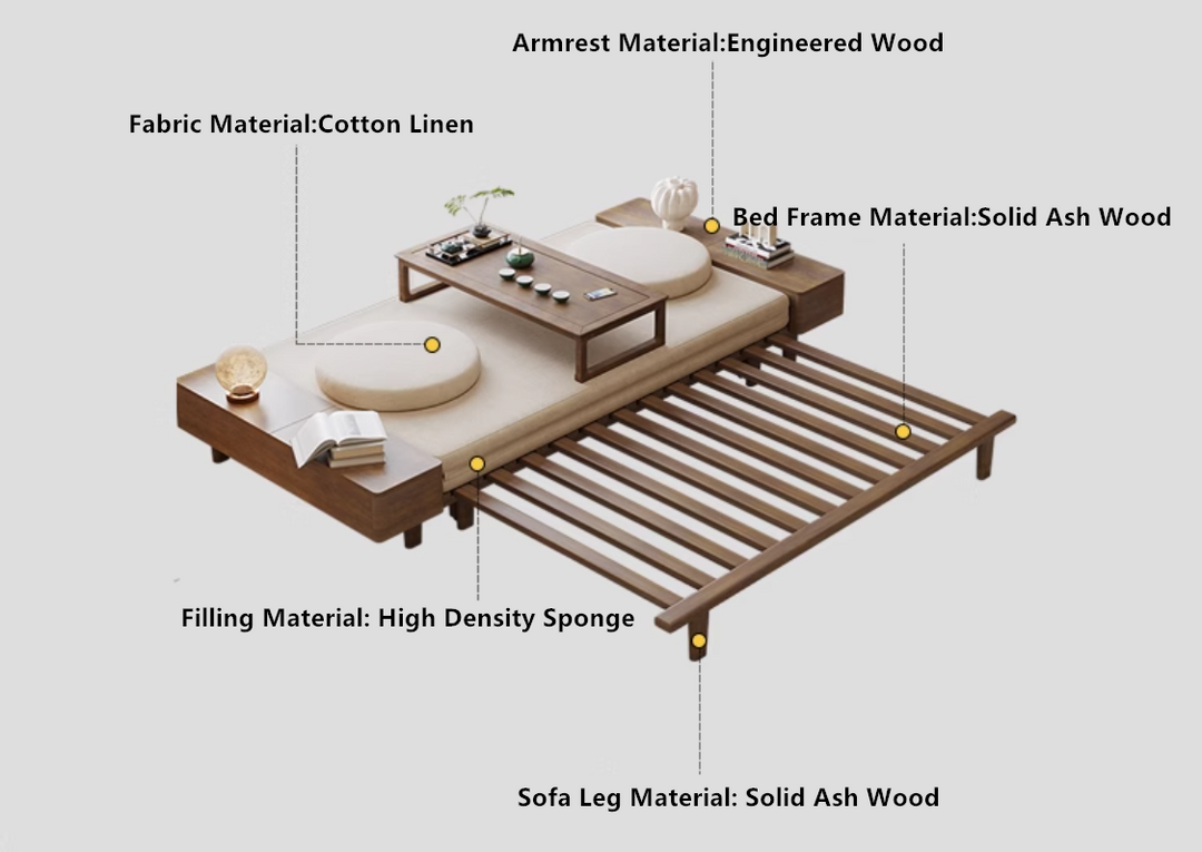 Zen Transform Sofa Bed with Chabudai Table FURNITURE