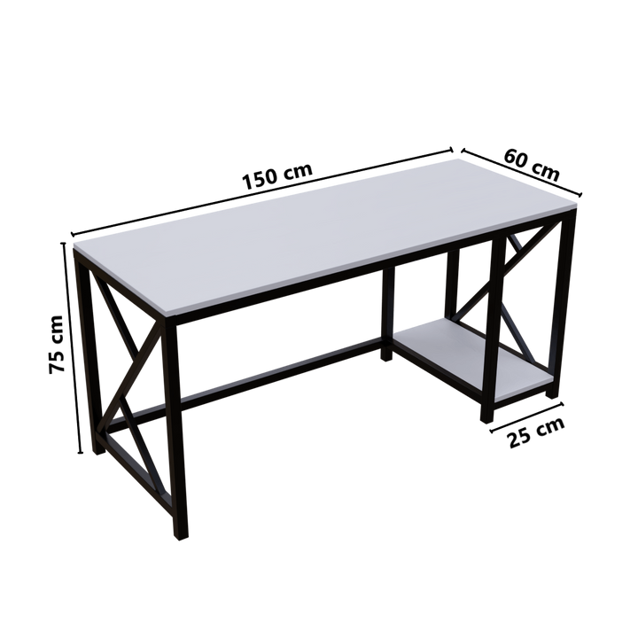 Patrick Computer Table With Open Storage | Computer Table | Study Table for Home