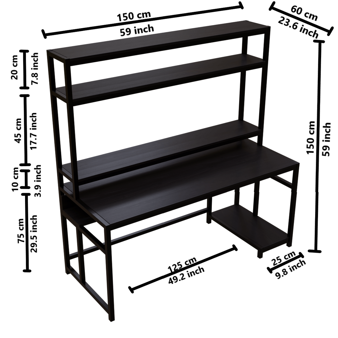 Jerry Computer Table With Open Storage | Computer Table | Study Table for Home