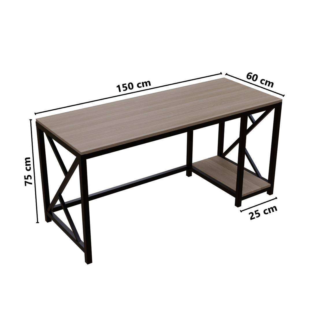 Patrick Computer Table With Open Storage | Computer Table | Study Table for Home