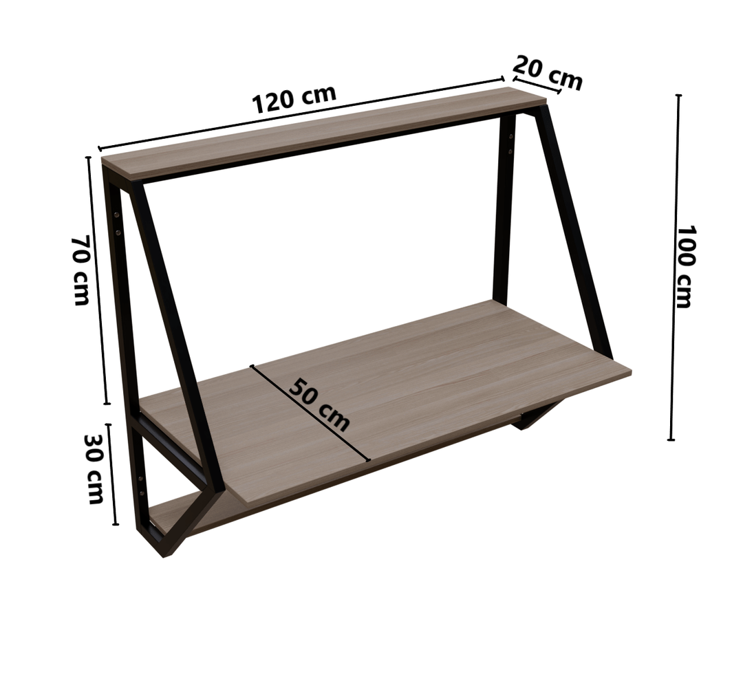 Badonia Wall Mounted Desk | Computer Table | Study Table for Home