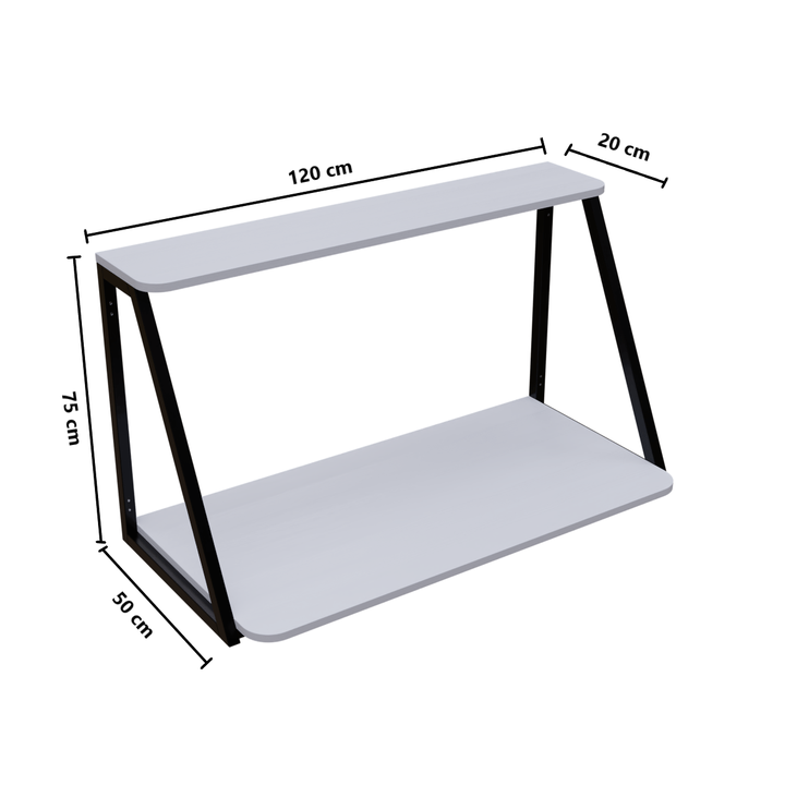 Lucida Wall Mounted Desk | Computer Table | Study Table for Home
